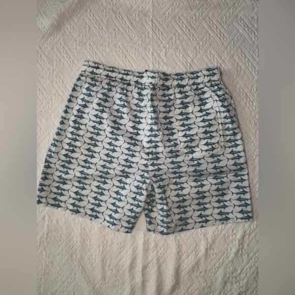 Henri Costa “Marlin Brando” Swim Shorts in White and Blue, Size XL, BNWT - Picture 4 of 7